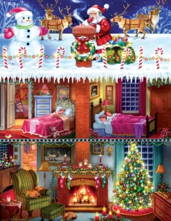 SunsOut Pièces XXL - Randy Wollermann - Who's on the Roof?*Femme/Enfant Pièces Xxl Adultes|Noël