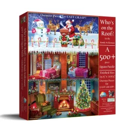 SunsOut Pièces XXL - Randy Wollermann - Who's on the Roof?*Femme/Enfant Pièces Xxl Adultes|Noël