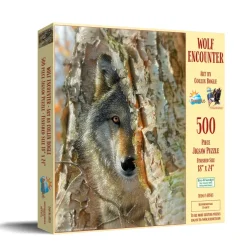 SunsOut Pièces XXL - Rencontre avec un Loup*Enfant Loups|Animaux Sauvages