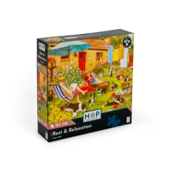 HOP - House of Puzzles Pièces XXL - Repos Et Détente*Femme Chiens|Hommes Et Femmes