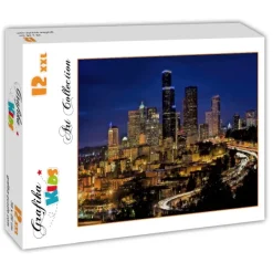 Grafika Kids Pièces XXL - Seattle by Night*Enfant Pièces Xxl Enfants|Dès 3 Ans : 11 À 20 Pièces