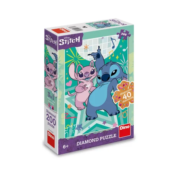 Dino Pièces XXL - Stitch - Avec Strass Inclus*Enfant Animaux Fantastiques|À Partir De 9 Ans