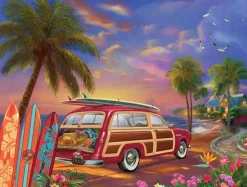 SunsOut Pièces XXL - Surfer au Coucher de Soleil*Enfant Voitures, Motos Et Camions|Plages Et Îles De Rêve