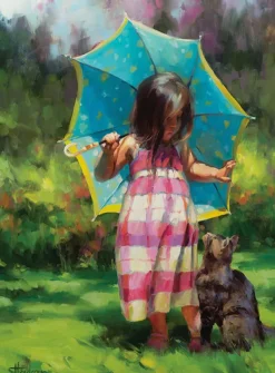 SunsOut Pièces XXL - The Teal Umbrella*Femme/Enfant Chats|Bébés Et Enfants