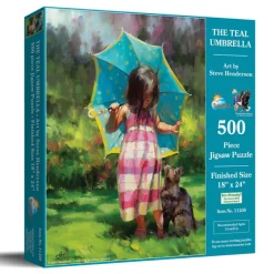 SunsOut Pièces XXL - The Teal Umbrella*Femme/Enfant Chats|Bébés Et Enfants