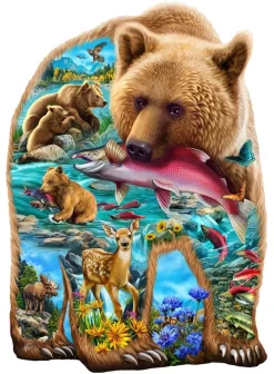 SunsOut Pièces XXL - Un Ours Dans Les Bois*Enfant Forme|Animaux Sauvages