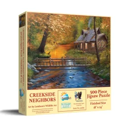 SunsOut Pièces XXL - Voisins du Ruisseau*Enfant Animaux De La Forêt|Forêts, Fleurs Et Jardins