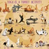 Eurographics Pièces XXL - Yoga is A Family Activity*Femme/Enfant Chiens|Chats