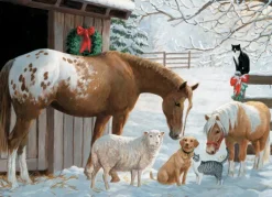 Cobble Hill Pièces XXL Familly - Winter Barnyard* Pièces Xxl Adultes|Chevaux