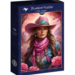 Bluebird Puzzle Pink Cowgirl*Femme Hommes Et Femmes|Forêts, Fleurs Et Jardins