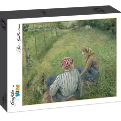 Grafika Kids Pissarro Camille - Camille Pissarro : Jeunes Paysannes se Reposant dans les Champs Près de Pontoise, 1882*Enfant Art|Dès 6 Ans : 50 À 100 Pièces
