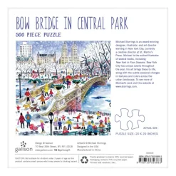 Galison Pont Bow à Central Park - Puzzle 500 Pièces* De 4 000 À 5 000 Pièces|De 4 000 À 5 000 Pièces