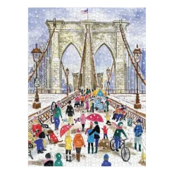 Galison Pont de Brooklyn - Puzzle de 1000 Pièces dans une Boîte Carrée* Ponts|États-Unis Et Canada
