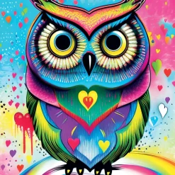 Yazz Pop-art Owl* Oiseaux|Carré