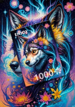 Enjoy Puzzle Portrait Magique d'un Loup* Loups|Animaux De La Forêt