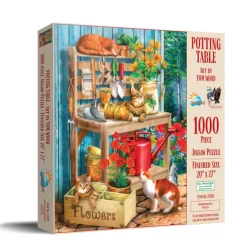 SunsOut Potting Table* Chats|Déco Et Objets