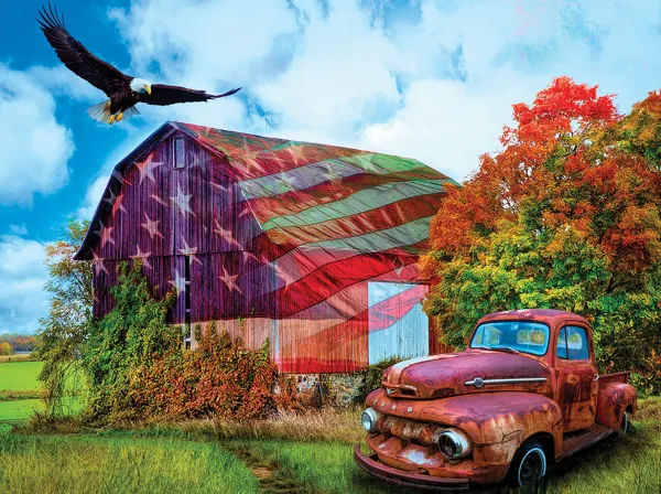 SunsOut Prairies Patriotiques* Voitures, Motos Et Camions|Rétros Et Nostalgie