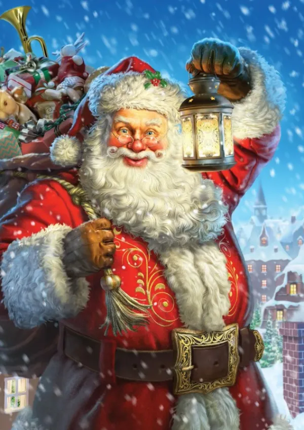 Art Puzzle Père Noël*Femme Personnages Célèbres|Noël