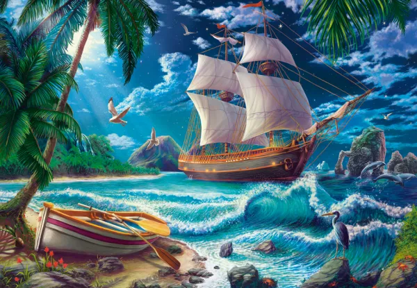 Castorland Première Nuit sur une Nouvelle Terre* De 1 500 Pièces|De 1 500 Pièces