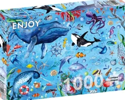 Enjoy Puzzle Profondeurs de la Mer* Dauphins|Animaux Marins