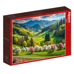 Alipson Puzzle Promenade au Printemps* Montagnes|Forêts, Fleurs Et Jardins