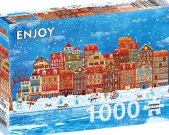 Enjoy Puzzle Prêt pour Noël*Femme Noël|Neige