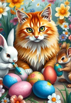 Alipson Puzzle Prêts pour Pâques* Chats|Animaux De La Ferme