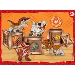 Clementoni Puzzle 4 En 1 - Jurassic World*Enfant Puzzles Pour Enfants|Dinosaures