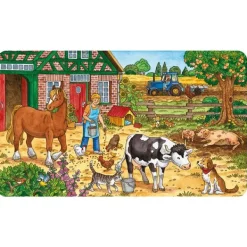Ravensburger Puzzle cadre - 15 pièces : La vie à la ferme* Tracteurs|Animaux De La Ferme