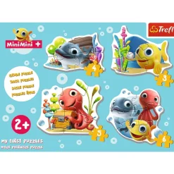 Trefl Puzzle Cadre - 4 Puzzles - Baby Classic Fish MiniMini*Enfant Cadre|À Partir De 2 Ans