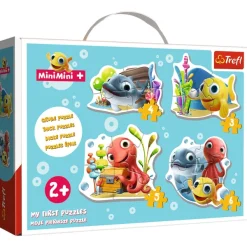 Trefl Puzzle Cadre - 4 Puzzles - Baby Classic Fish MiniMini*Enfant Cadre|À Partir De 2 Ans