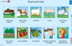 Larsen Puzzle Cadre - 2 Puzzles Cadres - Apprendre l'Anglais : Read and Look 11-12 (en Anglais)*Enfant Cadre|Puzzles Pour Enfants