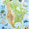 Larsen Puzzle CAdre - Amérique du Nord (en Russe)*Enfant Cadre|Puzzles Pour Enfants