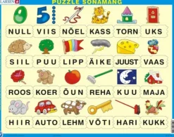 Larsen Puzzle Cadre - Apprendre à Lire l'Estonien (en Estonien)*Enfant Cadre|Puzzles Pour Enfants