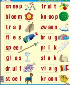 Larsen Puzzle Cadre - Apprendre à lire le Néerlandais 5*Enfant Cadre|Puzzles Pour Enfants