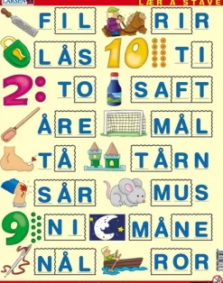 Larsen Puzzle Cadre - Apprendre à épeler 2 (en Norvégien)*Enfant Cadre|Puzzles Pour Enfants