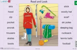 Larsen Puzzle Cadre - Apprendre l'Anglais : Read and Look 8 (en Anglais)*Enfant Cadre|Puzzles Pour Enfants