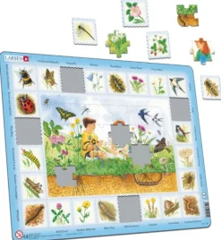 Larsen Puzzle Cadre - Campagne (en Russe)*Enfant Cadre|Animaux De La Forêt