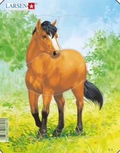 Larsen Puzzle Cadre - Cheval*Enfant Cadre|À Partir De 2 Ans