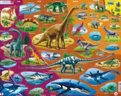 Larsen Puzzle Cadre - Dinosaures (en Hollandais)*Enfant Cadre|Dinosaures