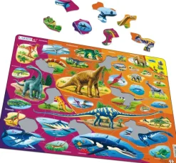 Puzzle Cadre - Dinosaures (Norvégien)*Enfant Cadre|Puzzles Pour Enfants