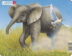 Larsen Puzzle Cadre - Eléphanteau*Enfant Cadre|À Partir De 2 Ans