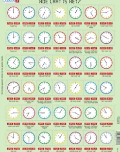 Larsen Puzzle Cadre - Hoe Laat is Het (en Hollandais)*Enfant Cadre|Puzzles Pour Enfants