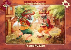 Art Puzzle Puzzle Cadre - Karagöz et Hacivat*Femme Cadre|Hommes Et Femmes