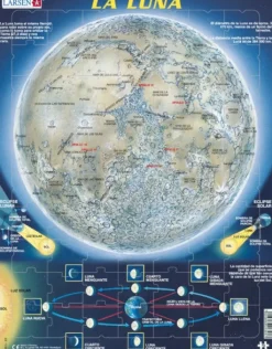 Larsen Puzzle Cadre - La Luna (en Espagnol)*Enfant Cadre|Soleil, Lune