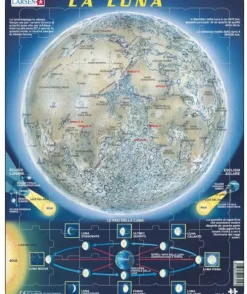 Larsen Puzzle Cadre - La Lune (en Italien)*Enfant Cadre|Soleil, Lune