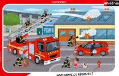 Nathan Puzzle Cadre - Les Pompiers*Enfant Cadre|Dès 3 Ans : 11 À 20 Pièces