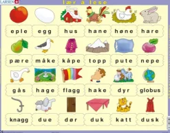 Larsen Puzzle Cadre - Lær å lese (små bokstaver) (en Norvégien)*Enfant Cadre|Puzzles Pour Enfants