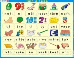 Larsen Puzzle Cadre - Lær å lese (små bokstaver) (en Norvégien)*Enfant Cadre|Puzzles Pour Enfants