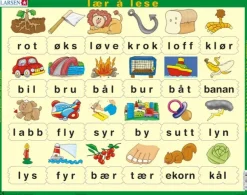 Larsen Puzzle Cadre - Lær å lese (små bokstaver) (en Norvégien)*Enfant Cadre|Puzzles Pour Enfants